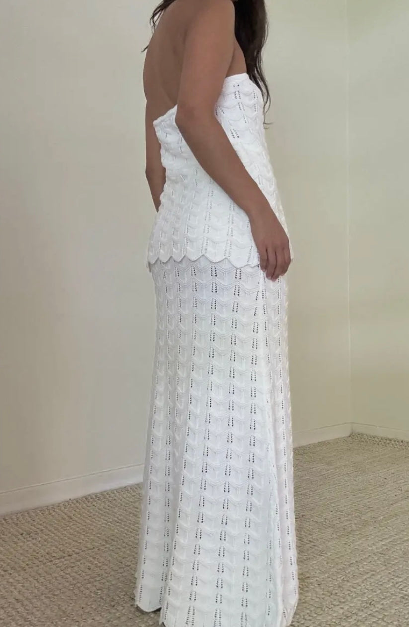 Stassi Crochet Top & Skirt Set
