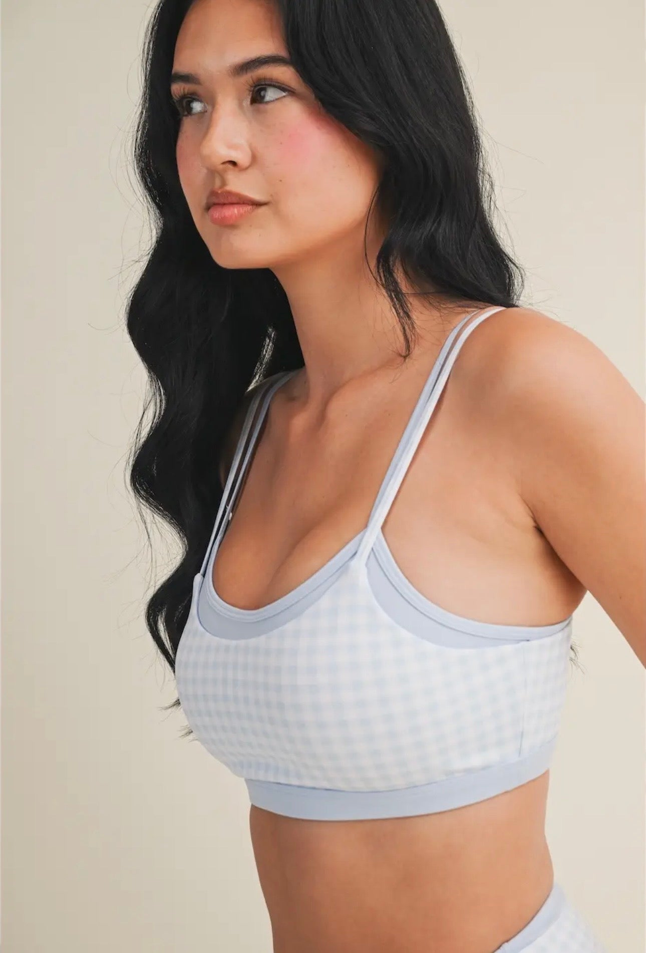 Gingham Biker Shorts