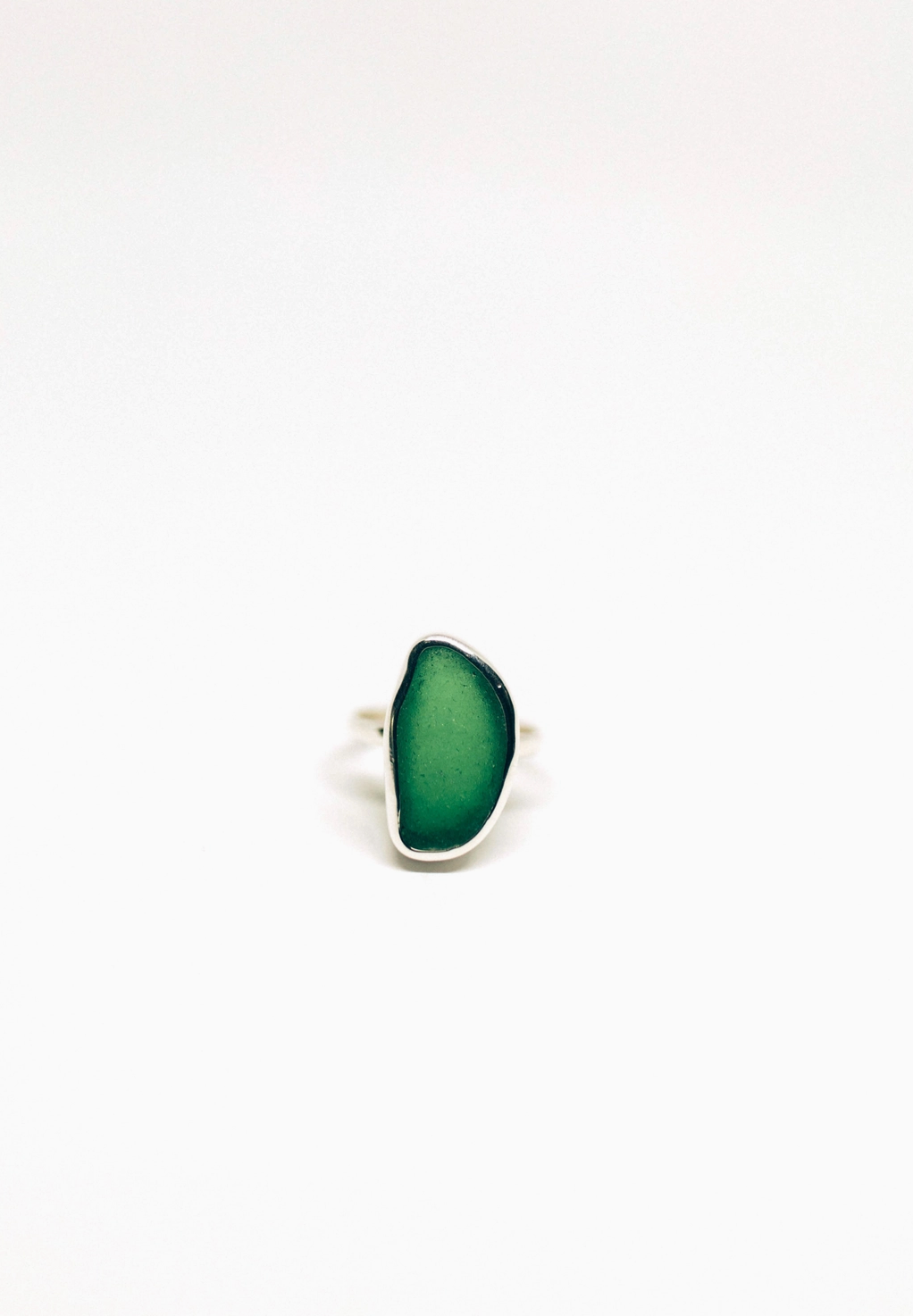 Green Sea Glass Ring