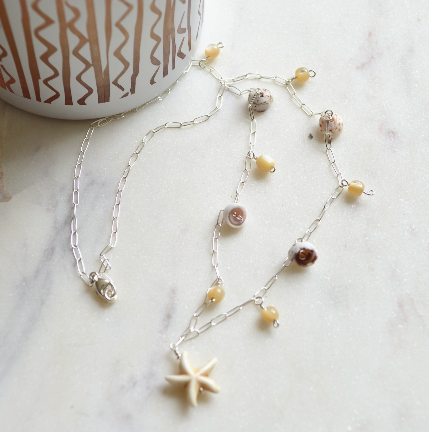 Star Shell Necklace - Silver