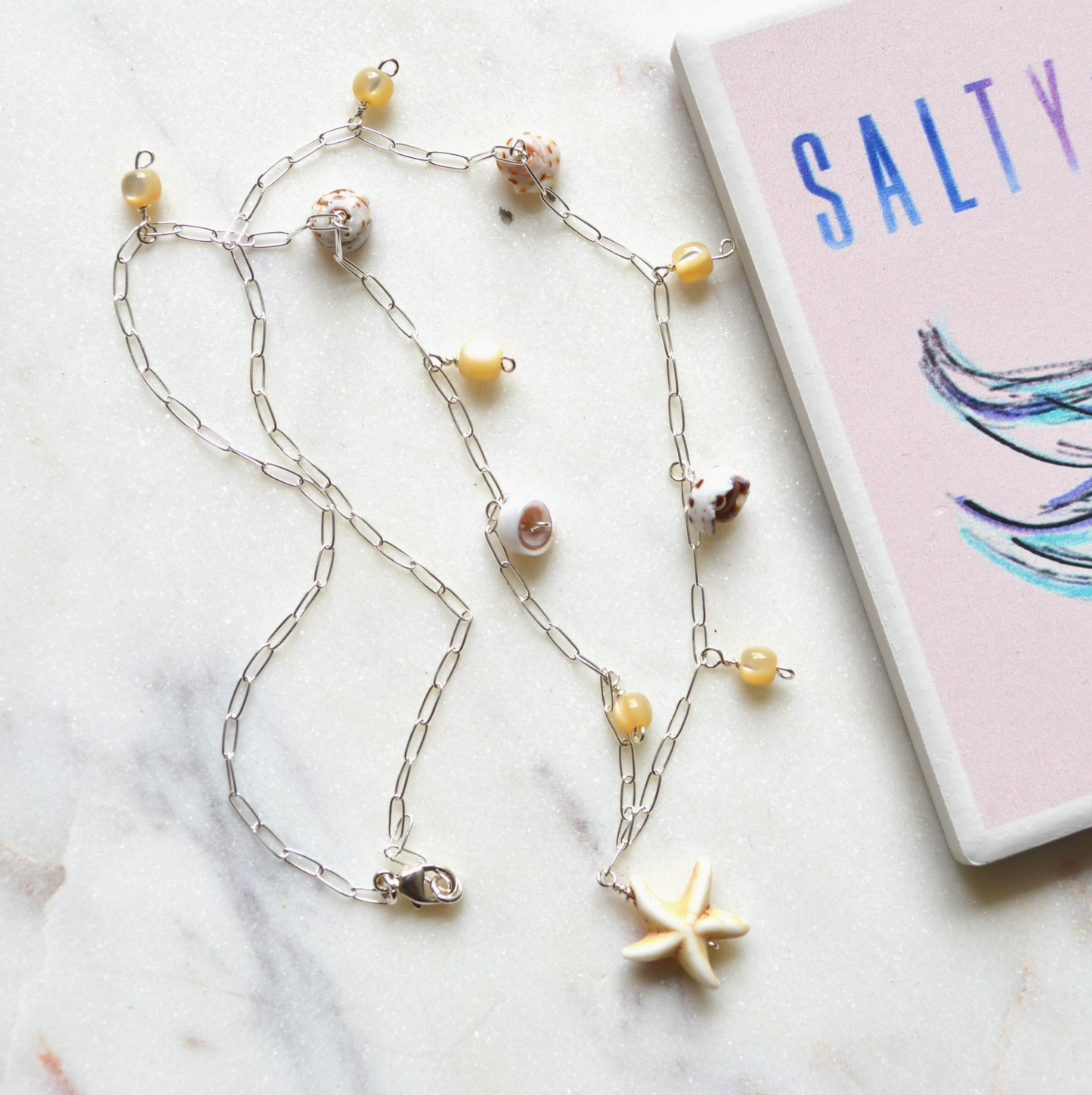 Star Shell Necklace - Silver