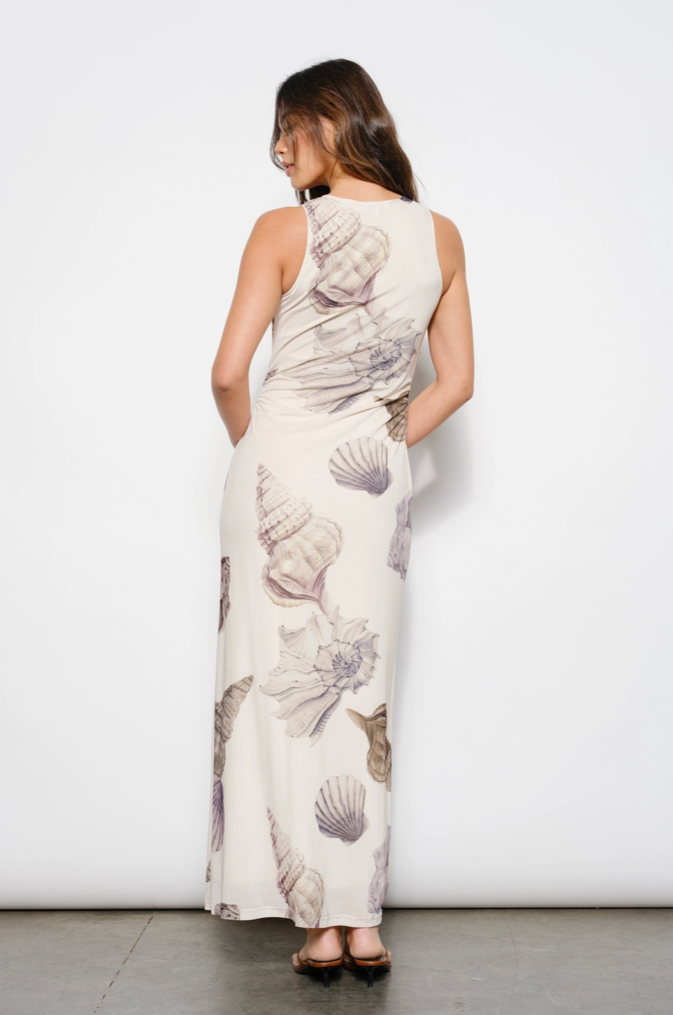 Shell Mesh Maxi Dress