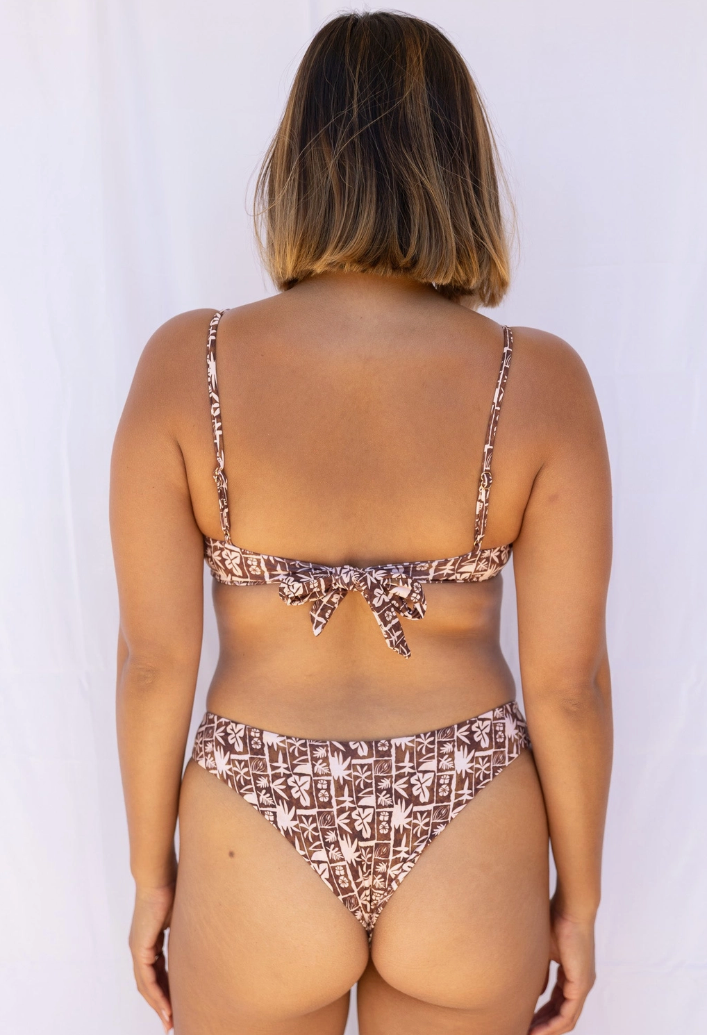 Dev Brown Tropic Bikini Top