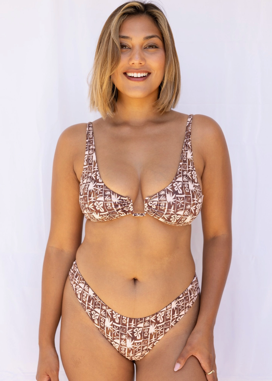 Kali Brown Tropic Bottoms