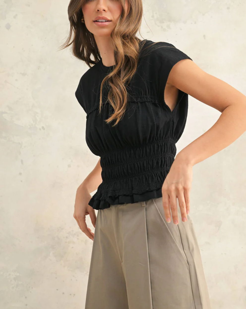 Caroline Smocked Top