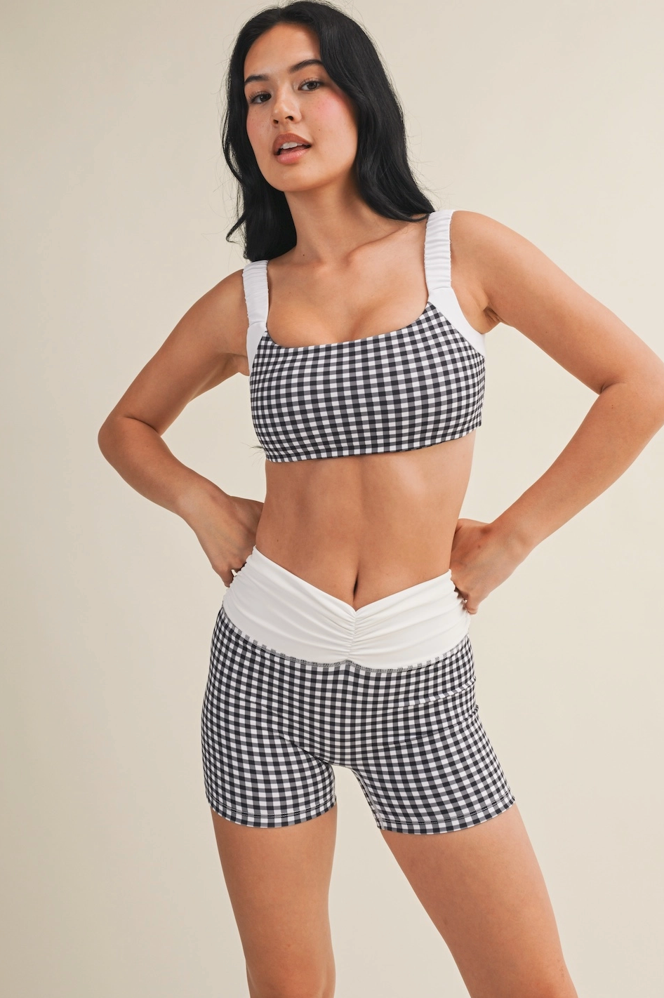 Gingham Sports Bra