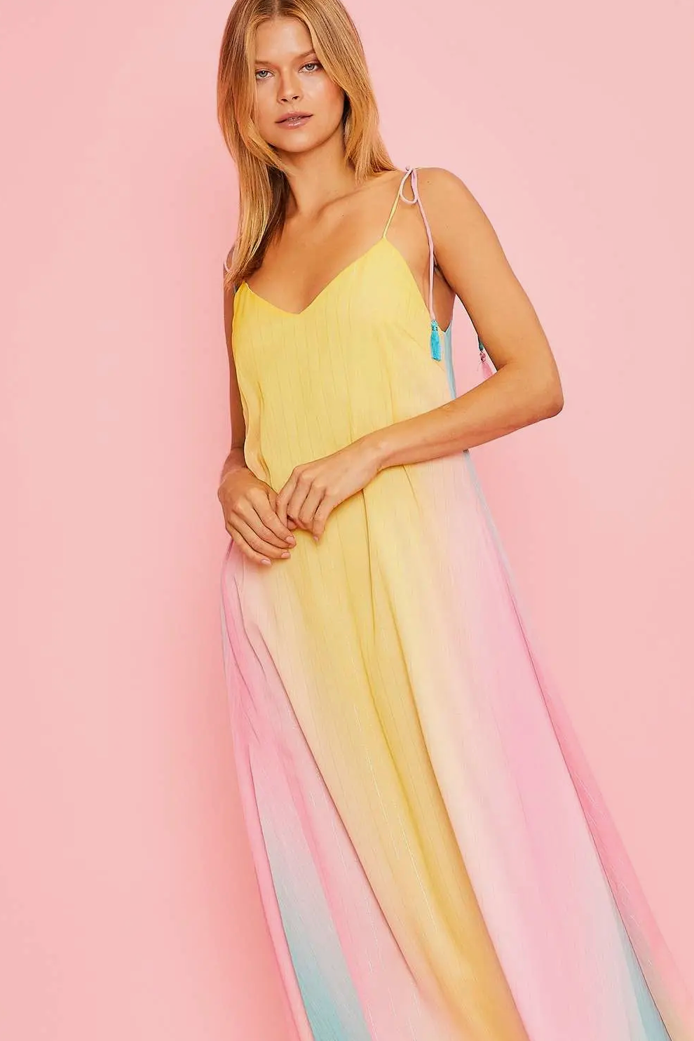 Pastel Ombre Maxi Dress