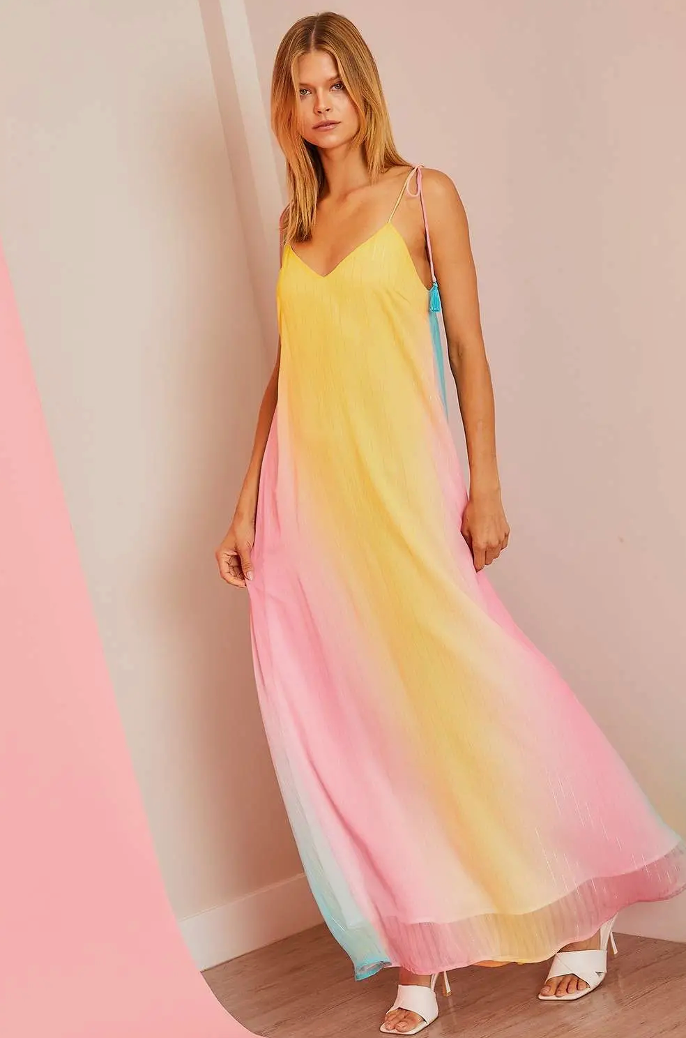 Pastel Ombre Maxi Dress