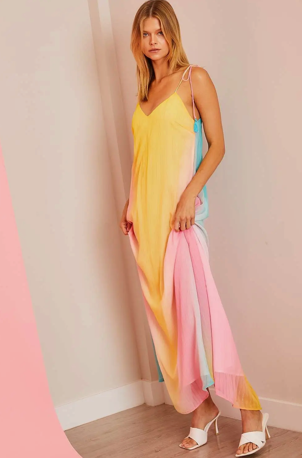 Pastel Ombre Maxi Dress