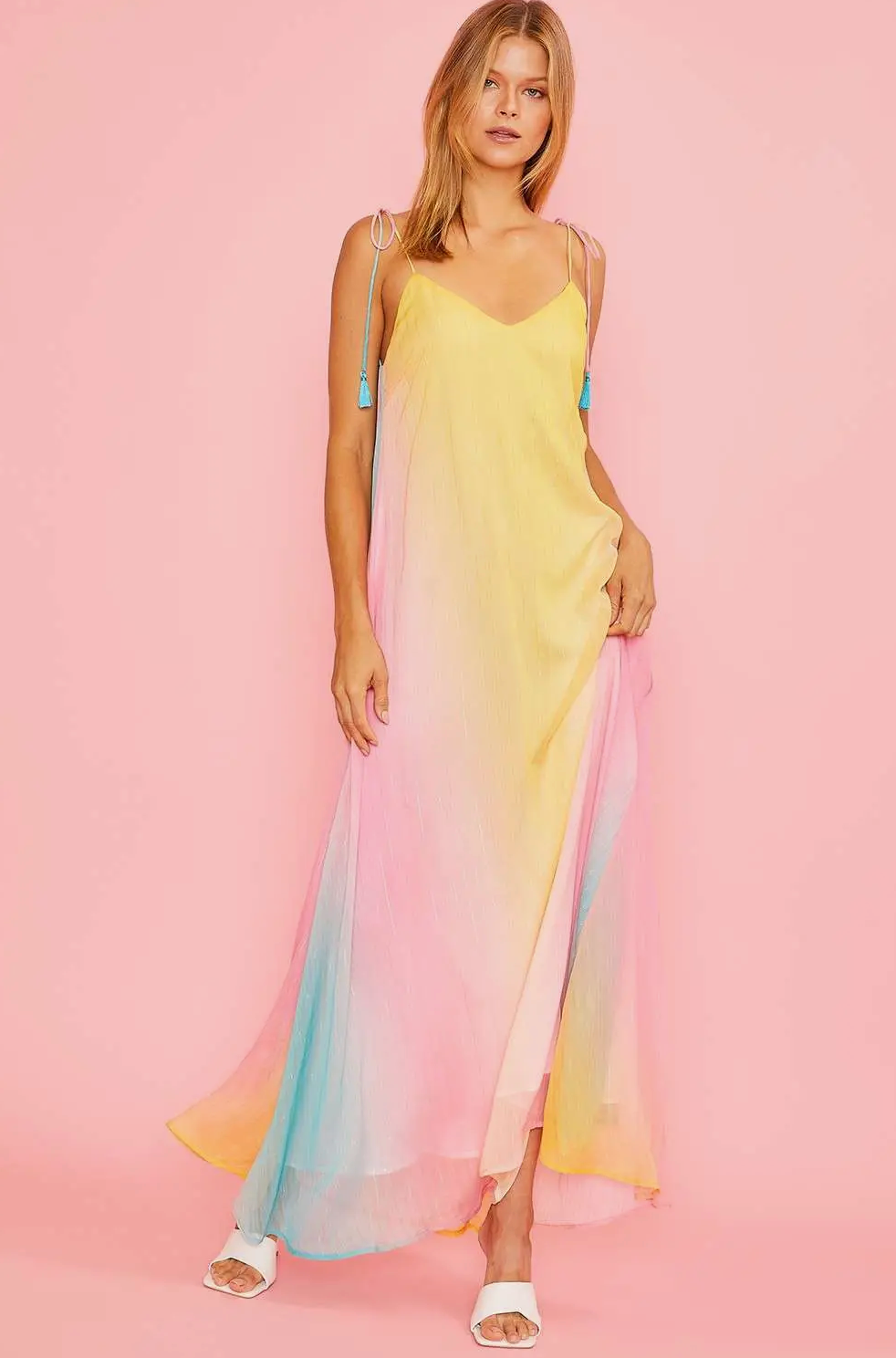 Pastel Ombre Maxi Dress