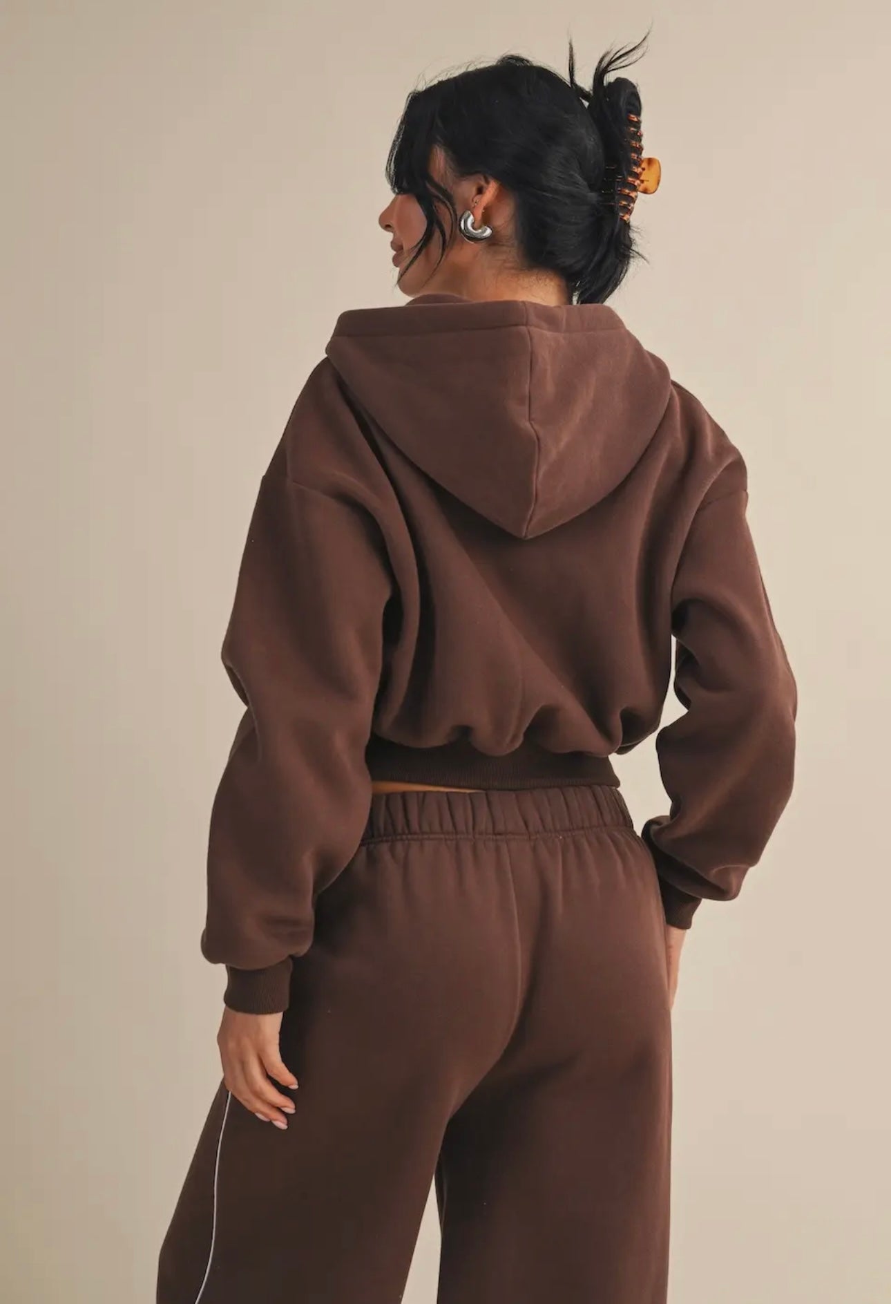 Chocolate Zip Up Hoodie