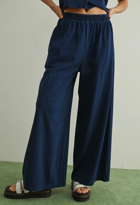 Indigo Blue Knit Pants