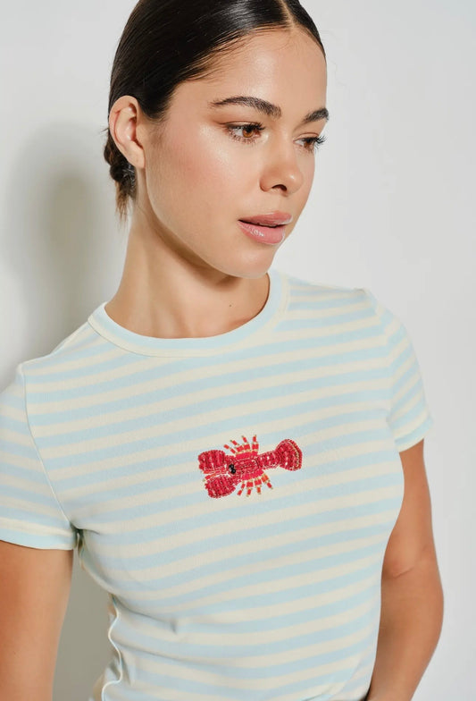 Beaded Lobster Tee