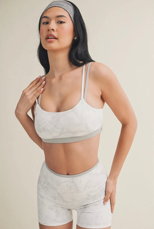 Grey Camo Sports Bra