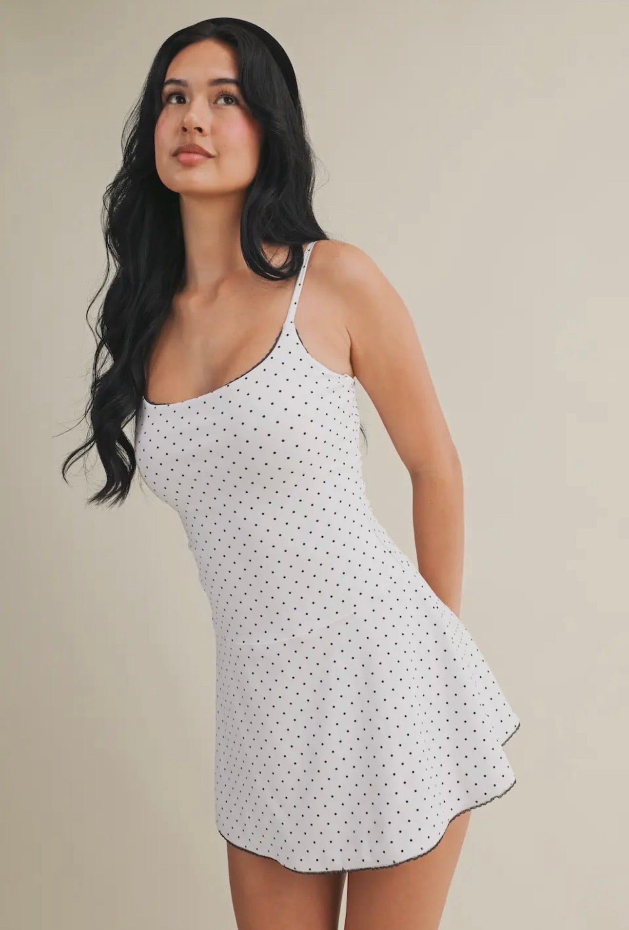 Polka Dot Athleisure Dress