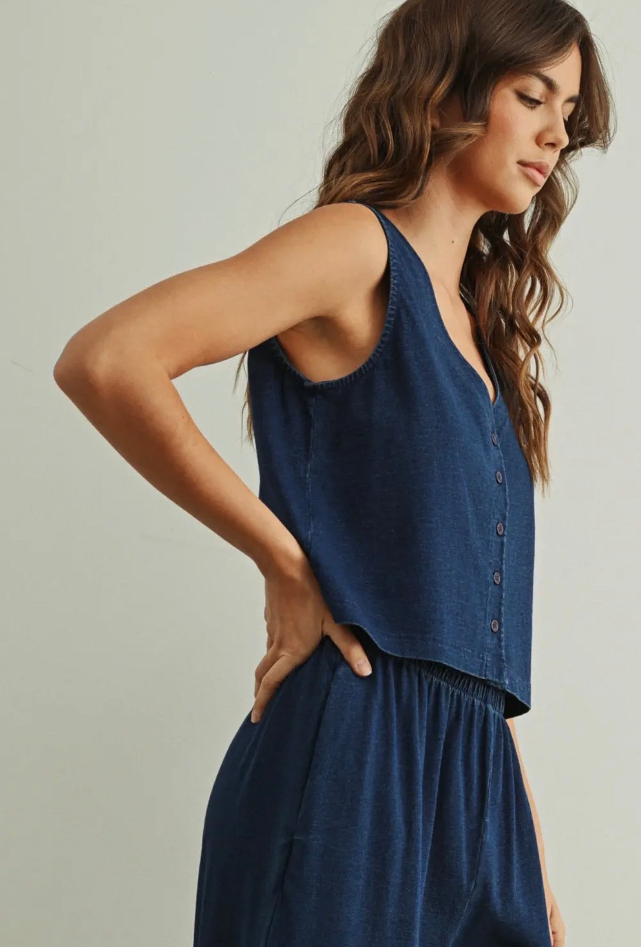 Indigo Blue Knit Top