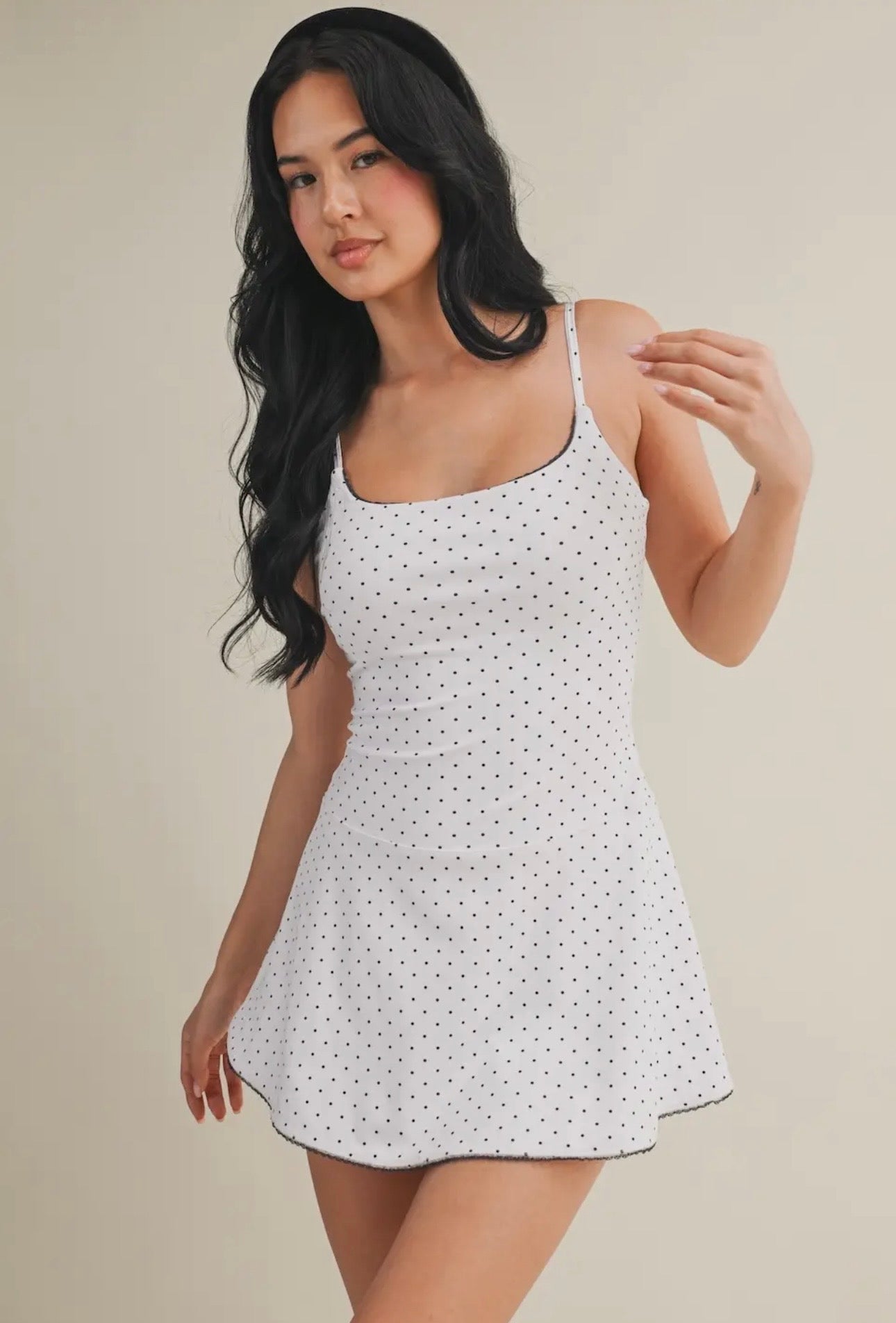 Polka Dot Athleisure Dress