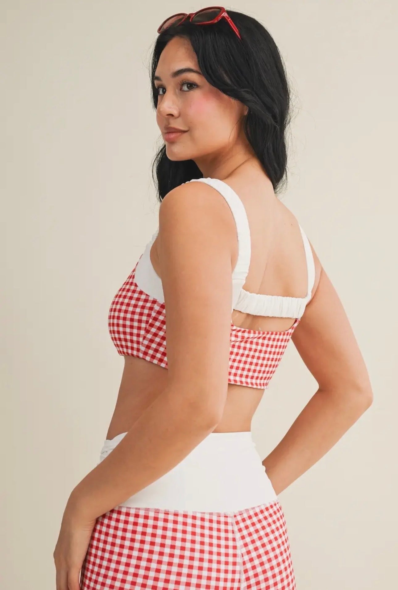 Gingham Sports Bra