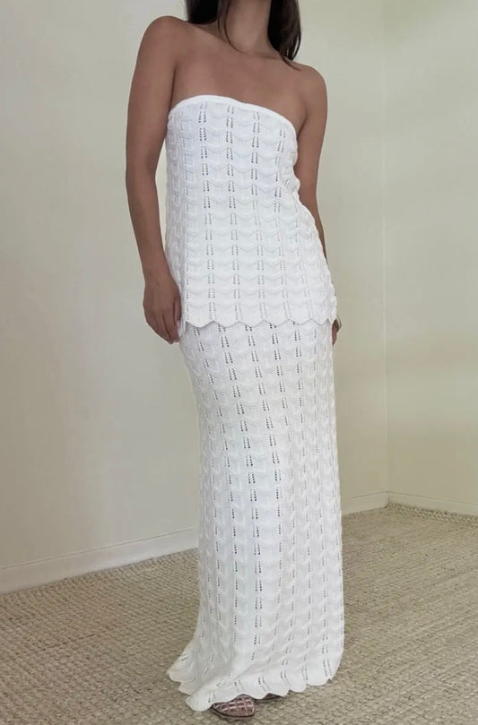 Stassi Crochet Top & Skirt Set