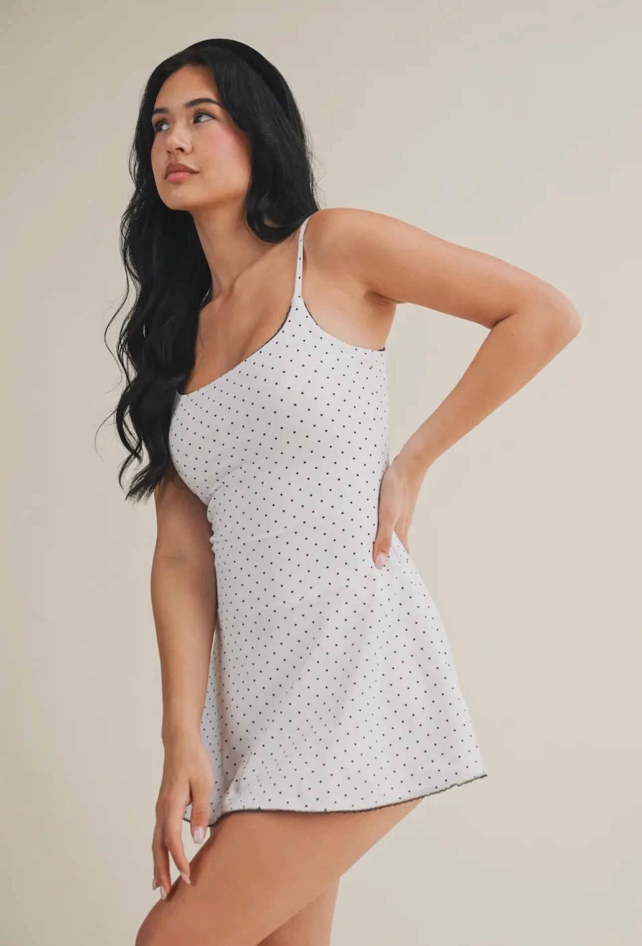 Polka Dot Athleisure Dress