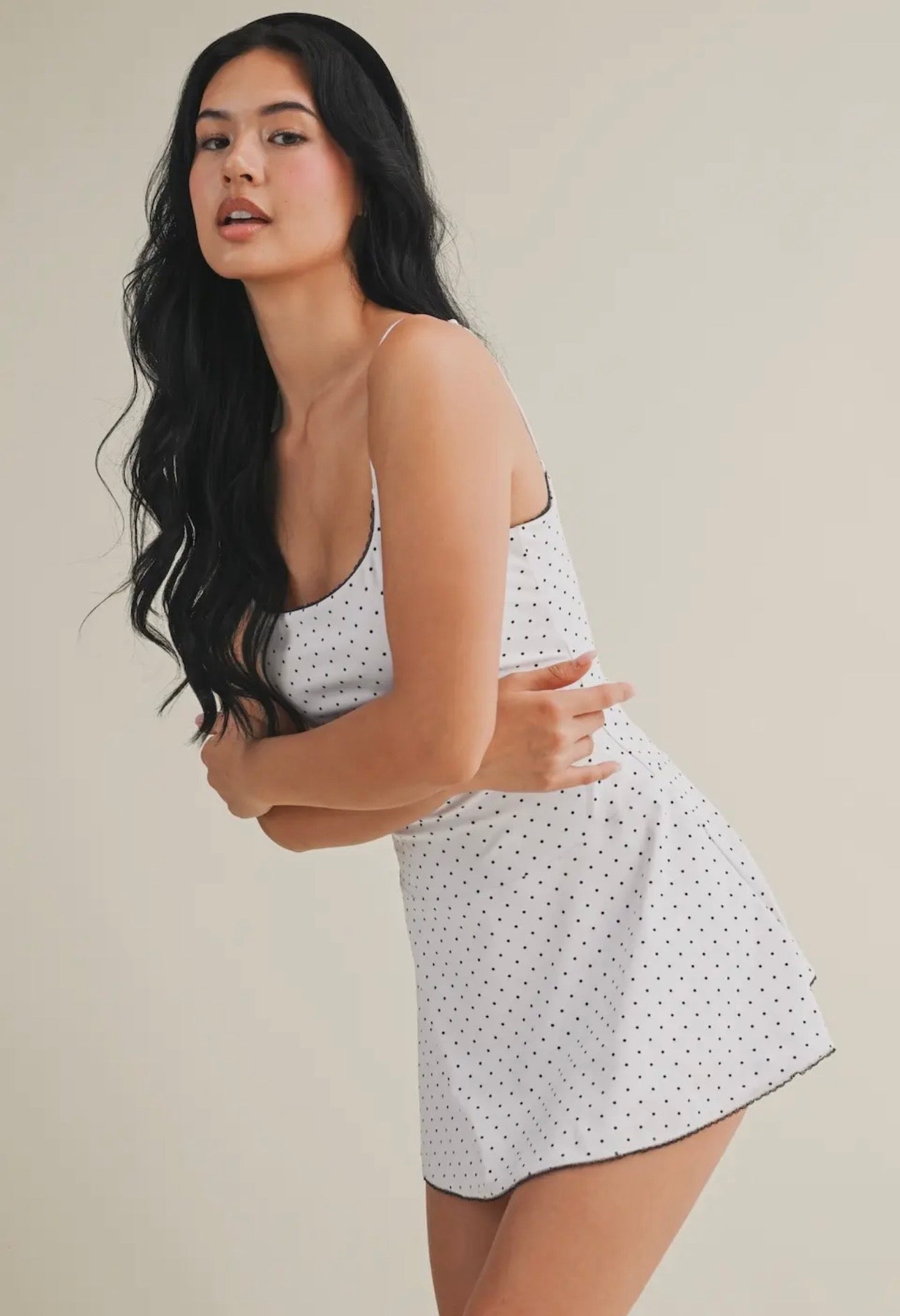 Polka Dot Athleisure Dress