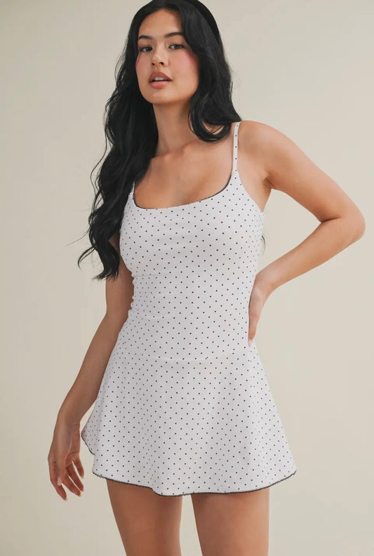 Polka Dot Athleisure Dress