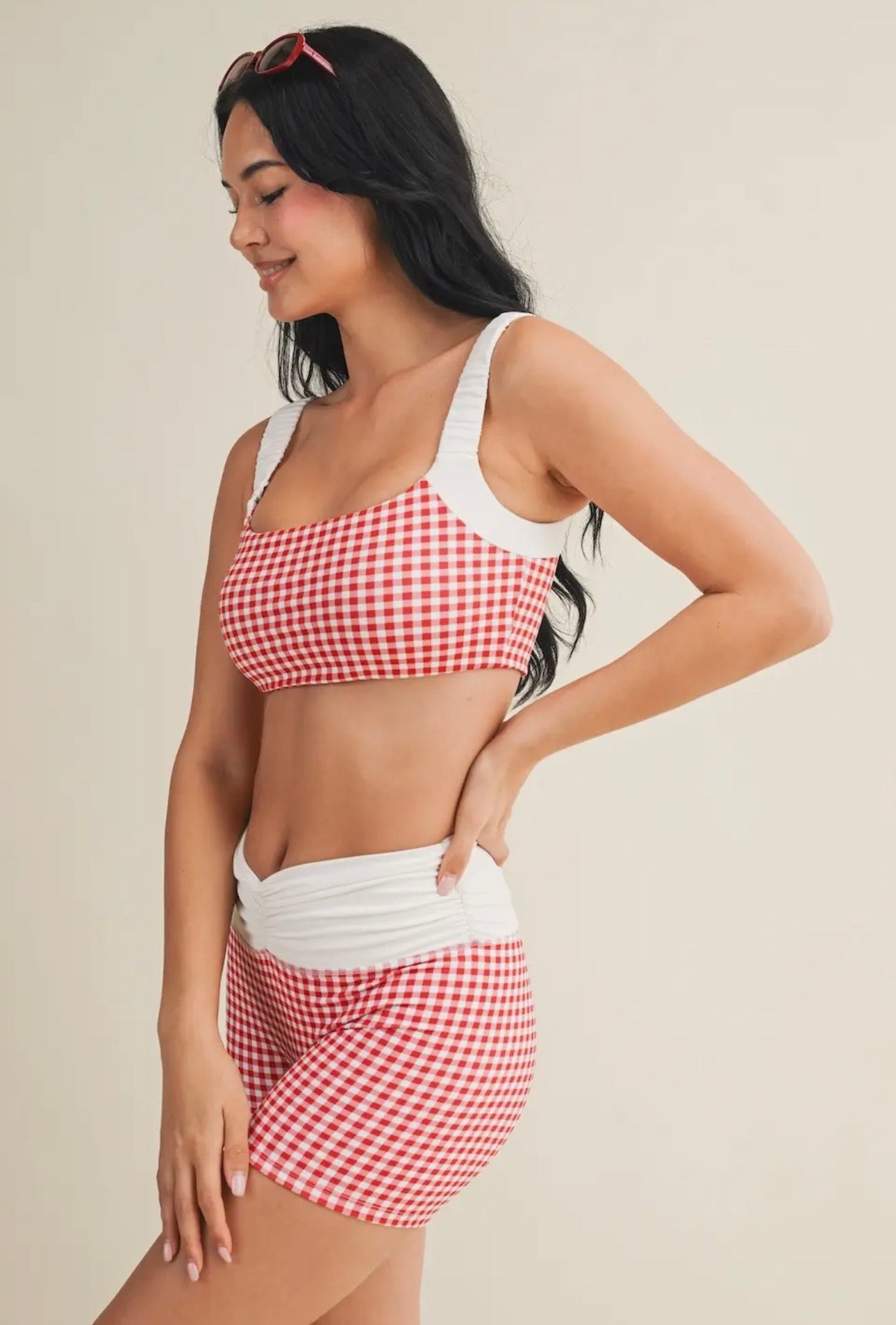Gingham Sports Bra