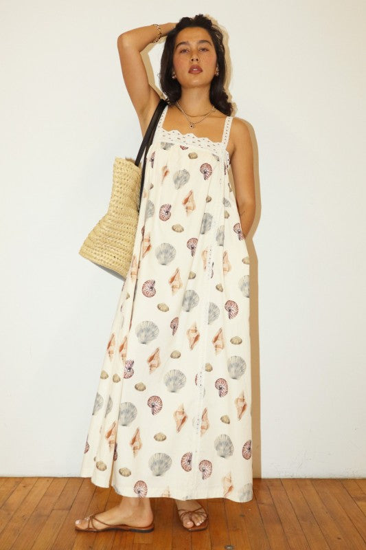 Scallop Maxi Dress