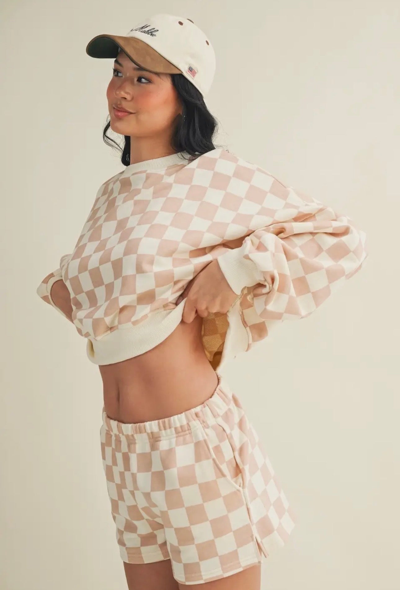 Cozy Checkered Sweatshirt