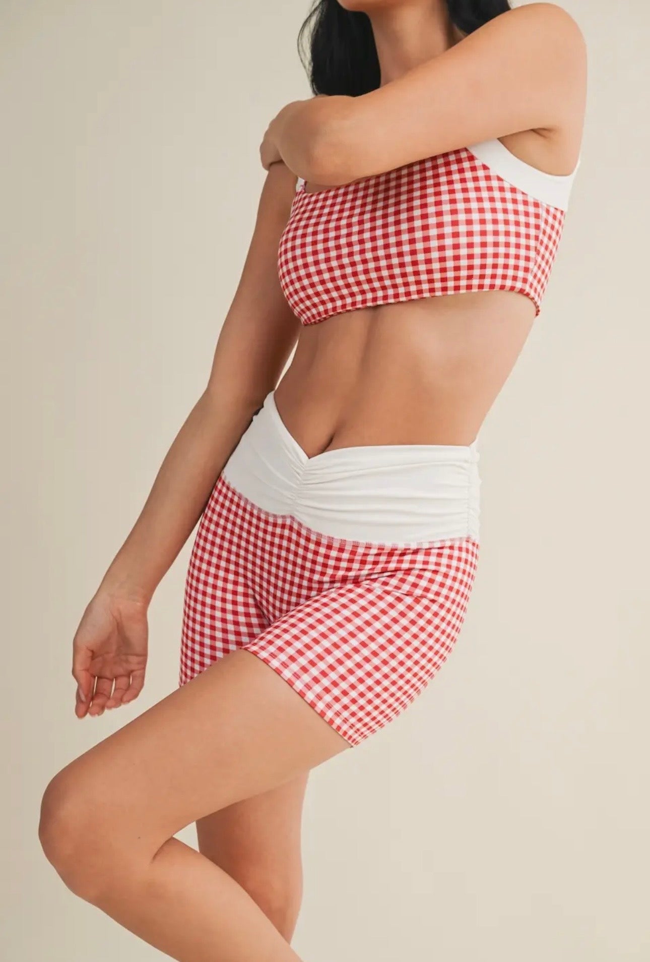 Gingham Sports Bra