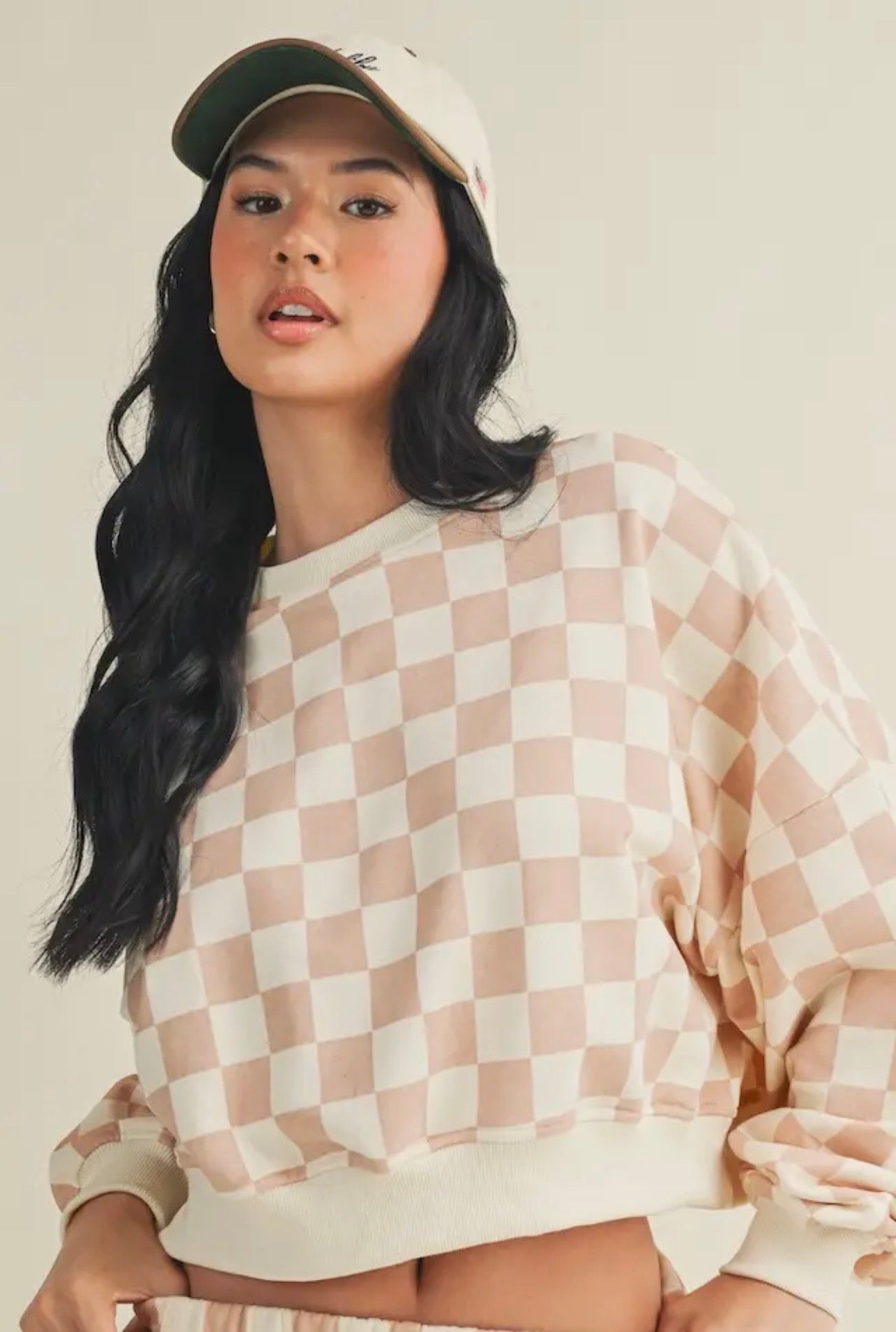 Cozy Checkered Sweatshirt