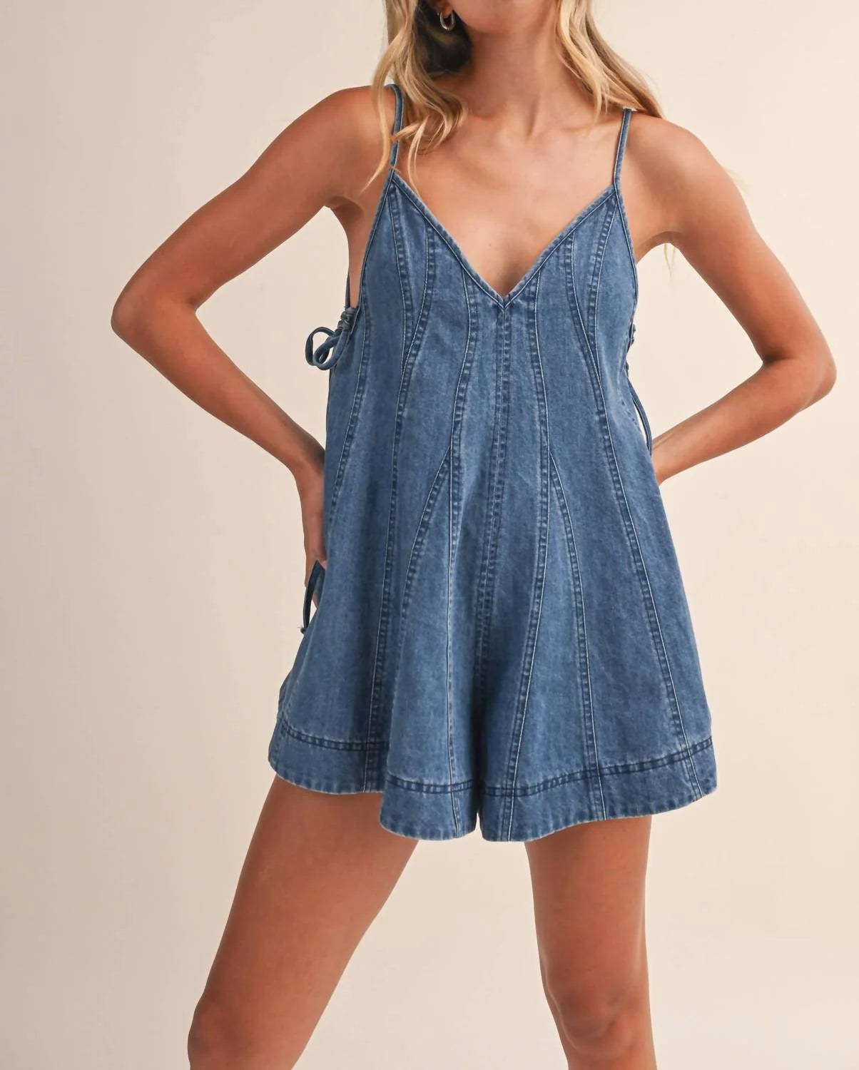 Riley Denim Romper