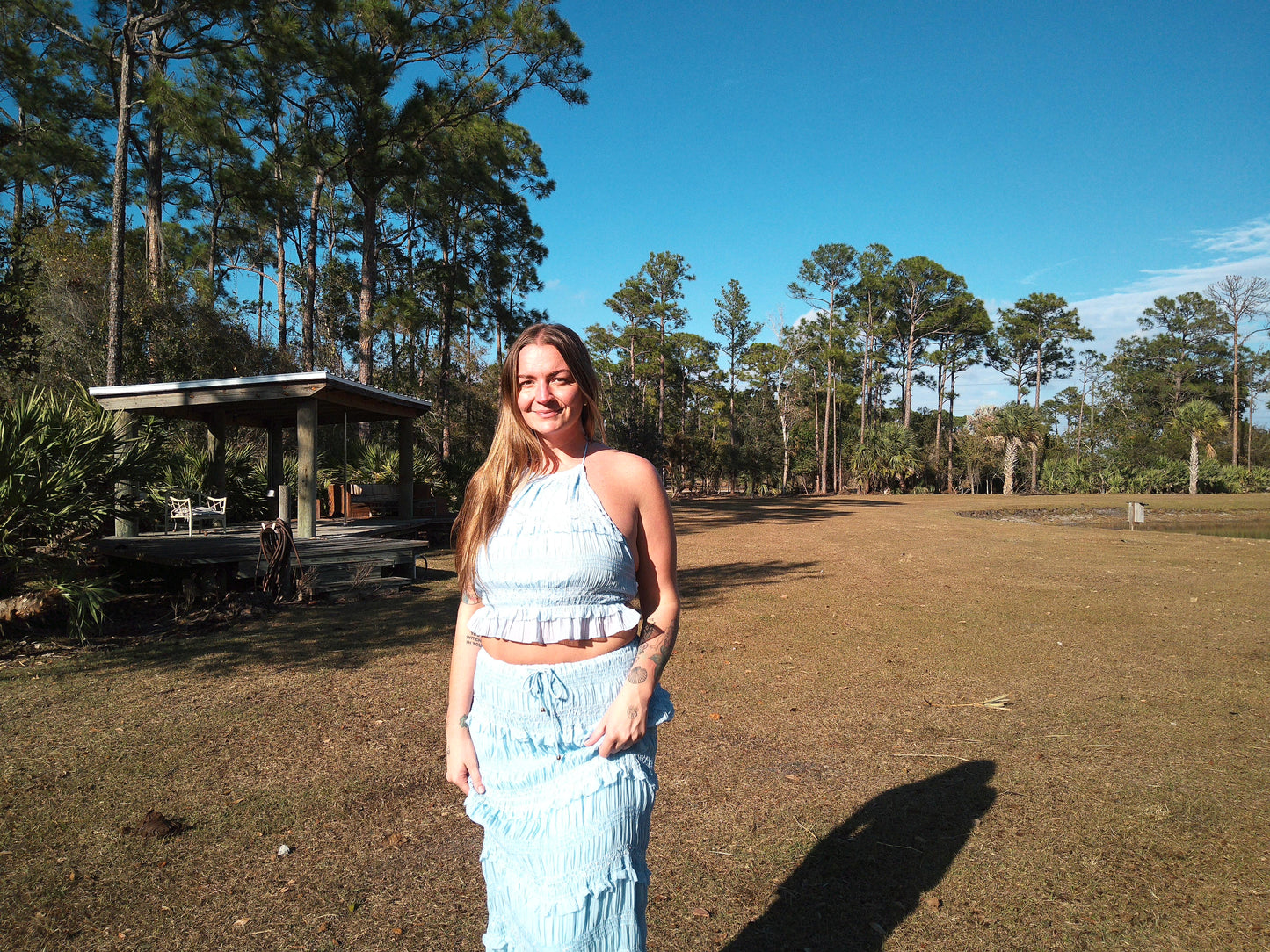 Misty Top & Skirt Set