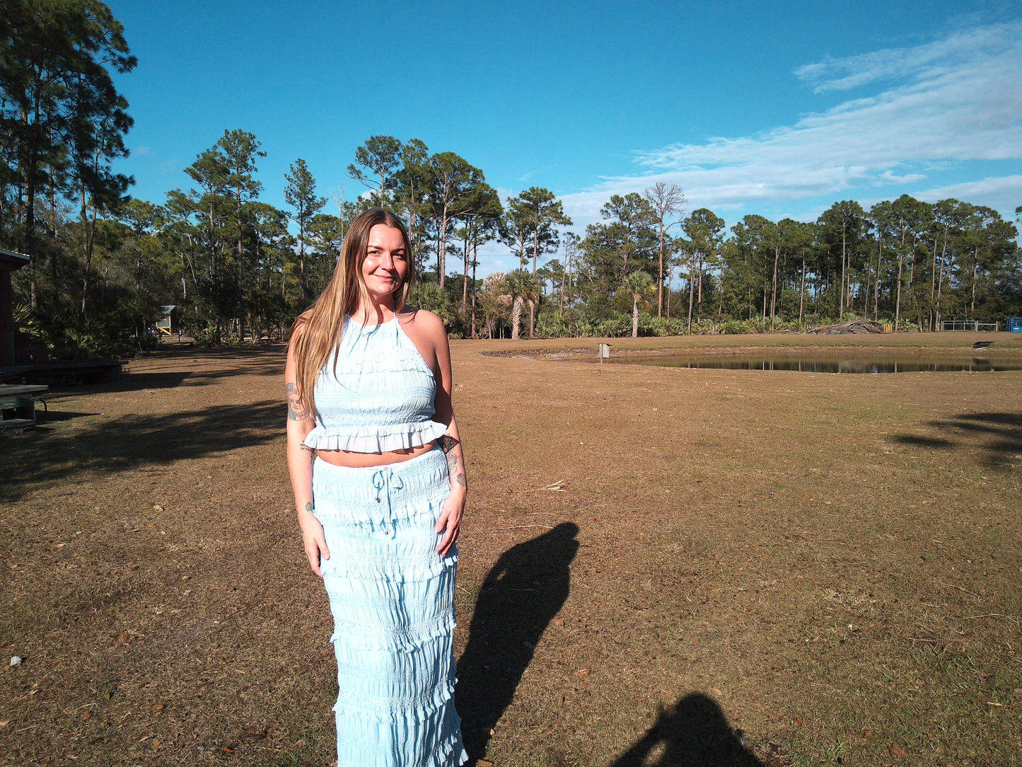 Misty Top & Skirt Set