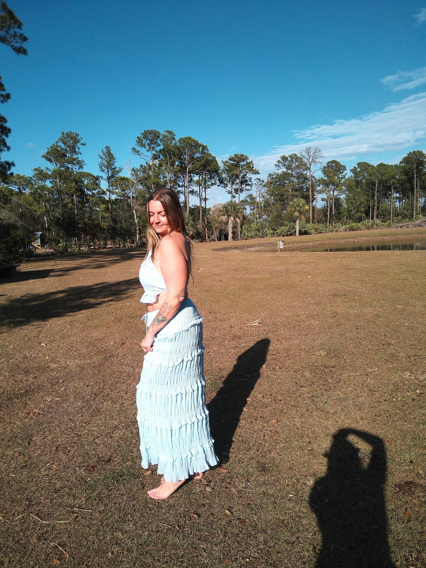 Misty Top & Skirt Set