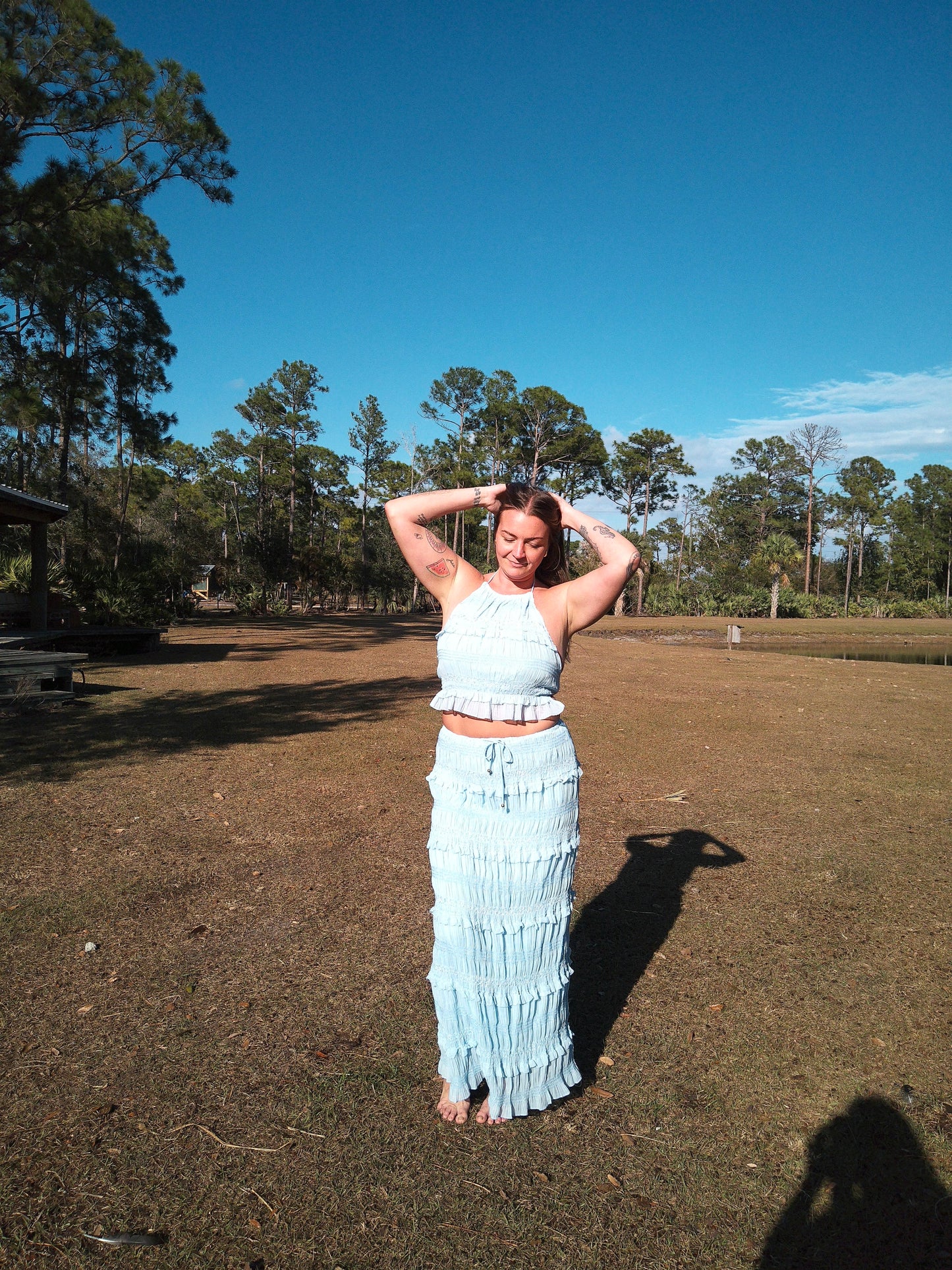 Misty Top & Skirt Set