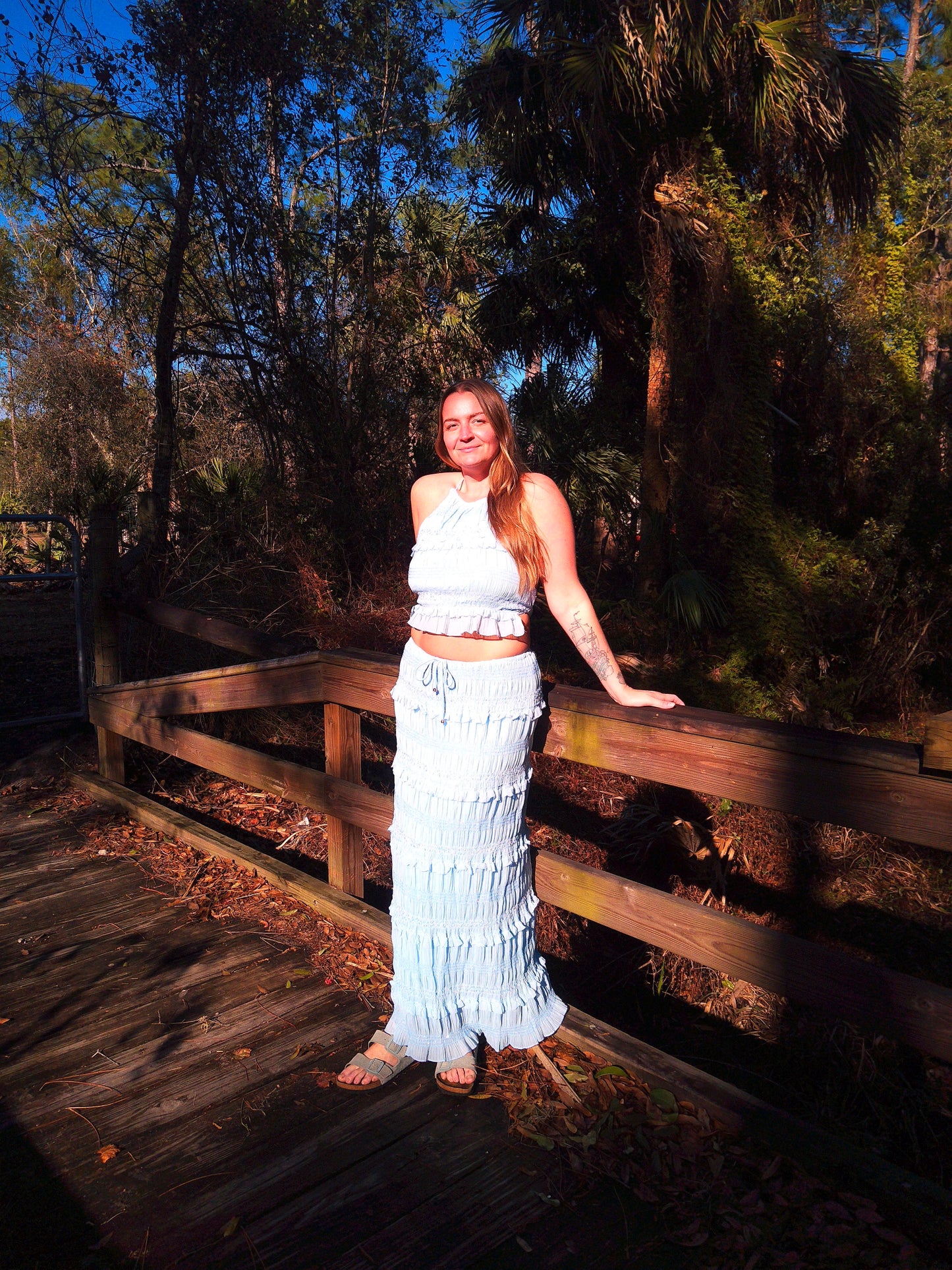 Misty Top & Skirt Set