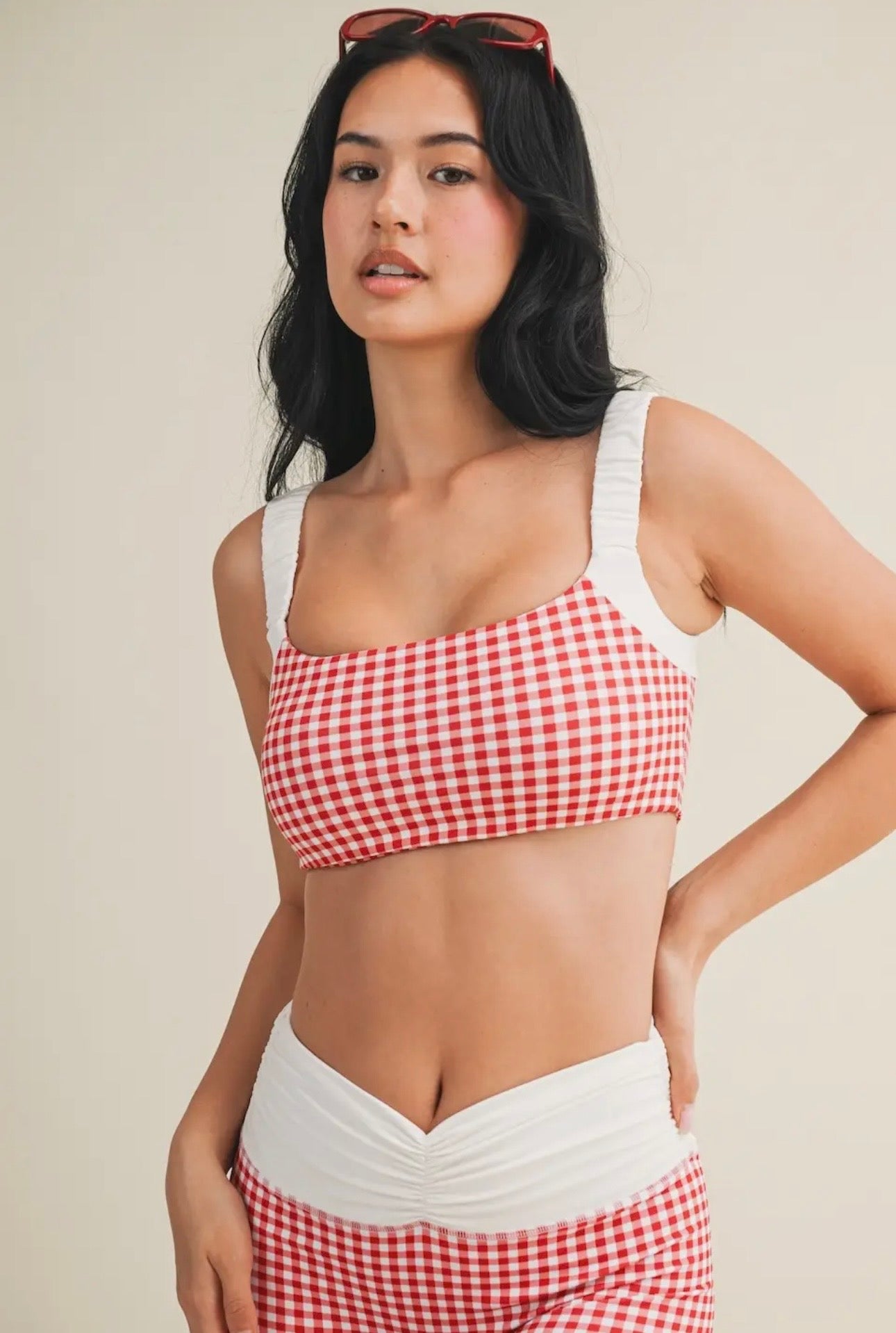 Gingham Sports Bra