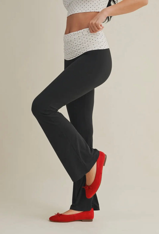 Polka Dot Flare Pants