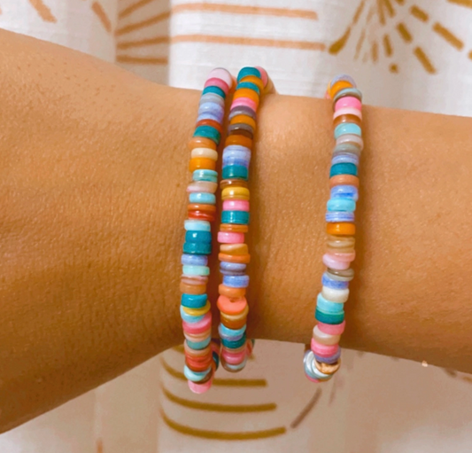Vacation Shell Beaded Bracelet