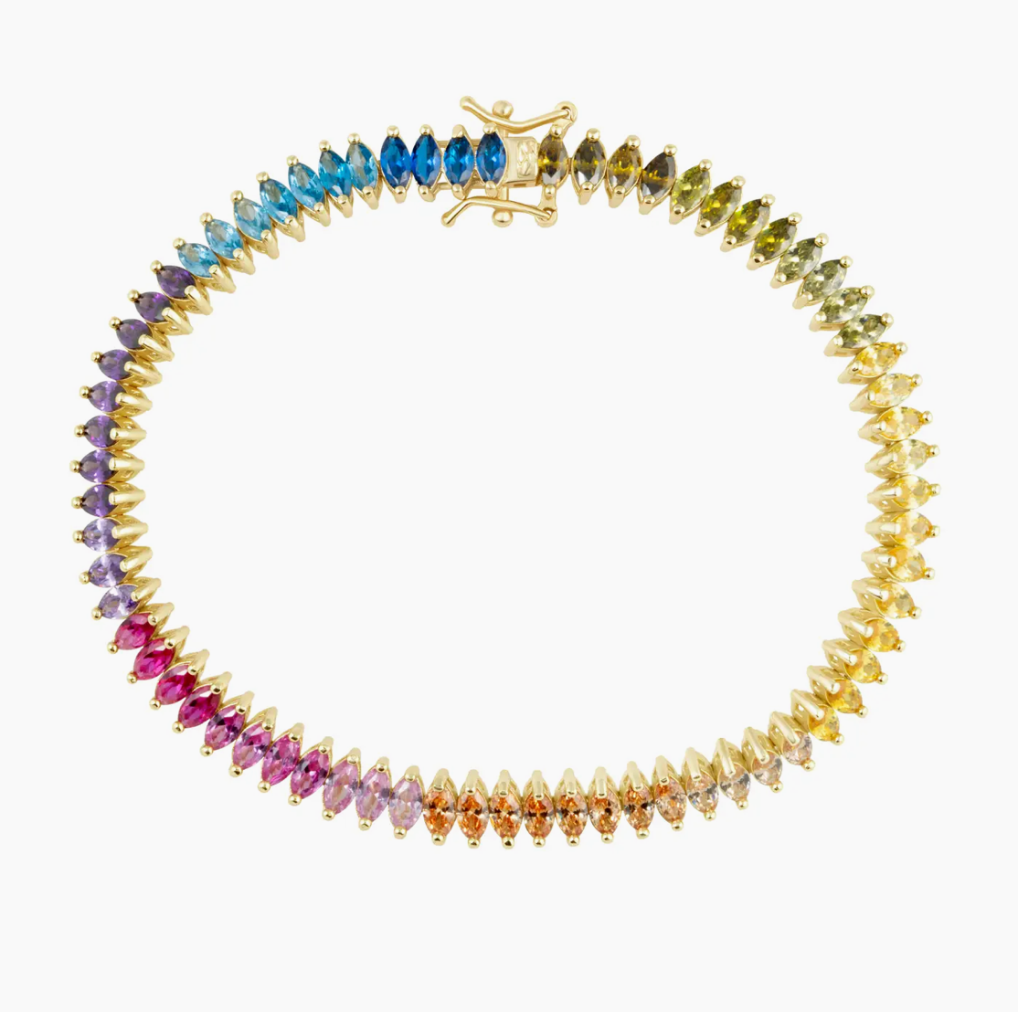 Rainbow Tennis Bracelet