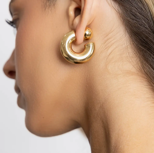 Kelly Tube Hoop Earrings