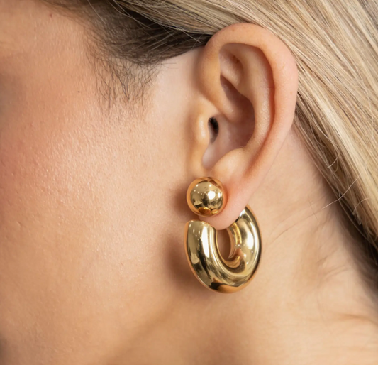 Kelly Tube Hoop Earrings