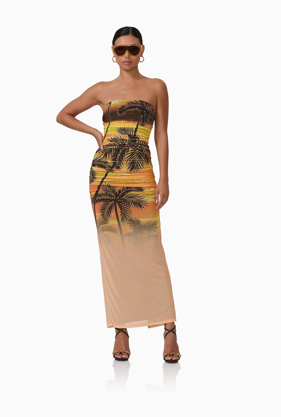 Sunrise Palms Maxi Dress