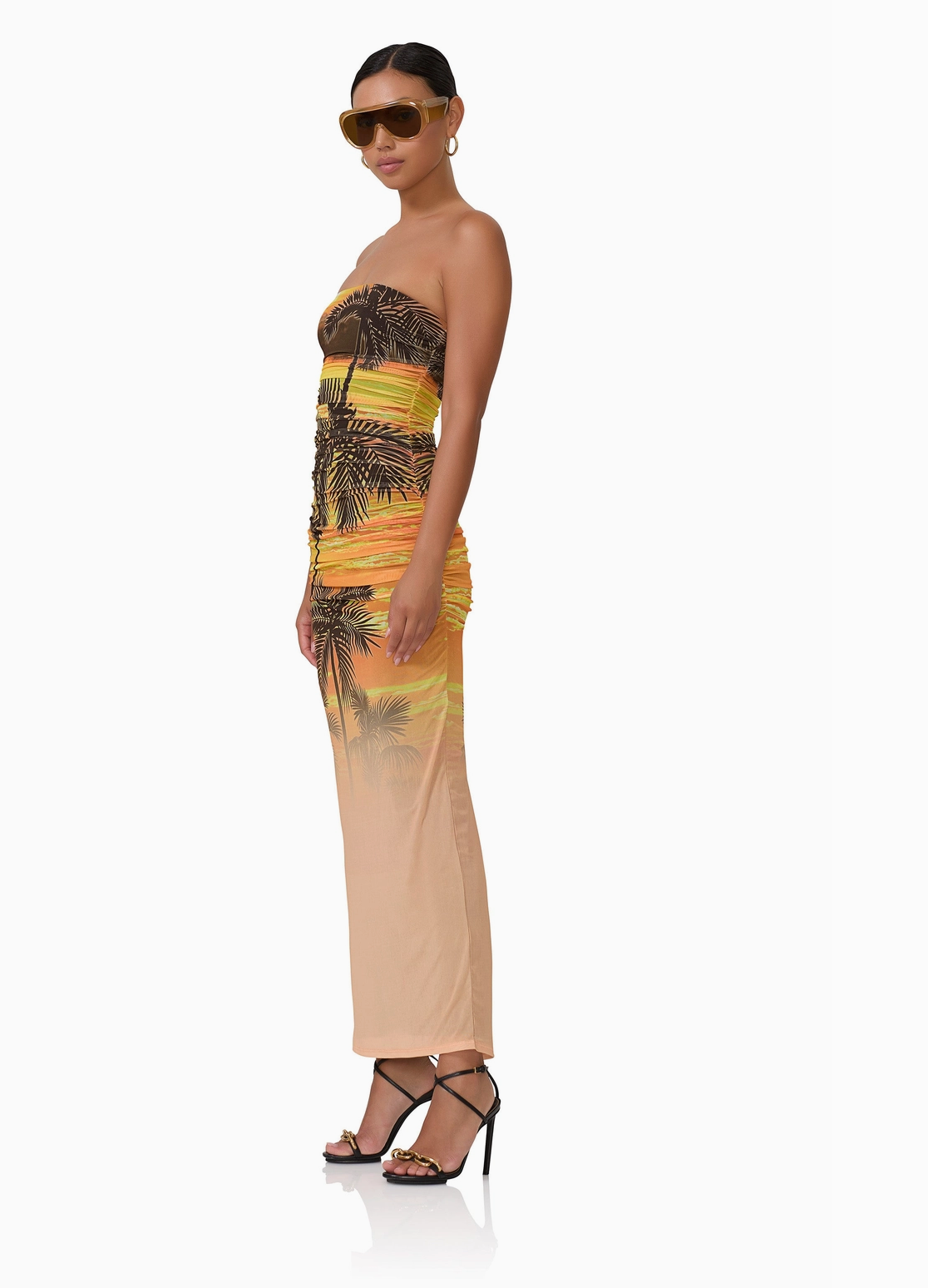 Sunrise Palms Maxi Dress