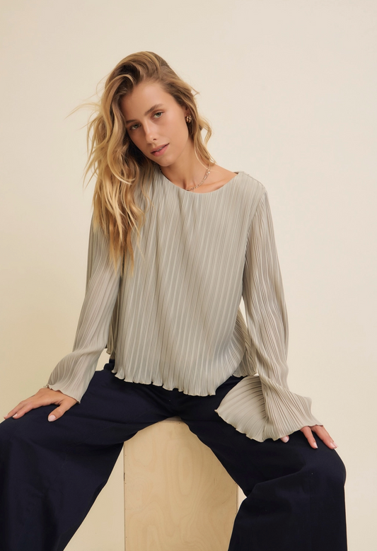 Paige Pleated Blouse