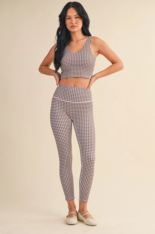 Gingham Cropped Tank