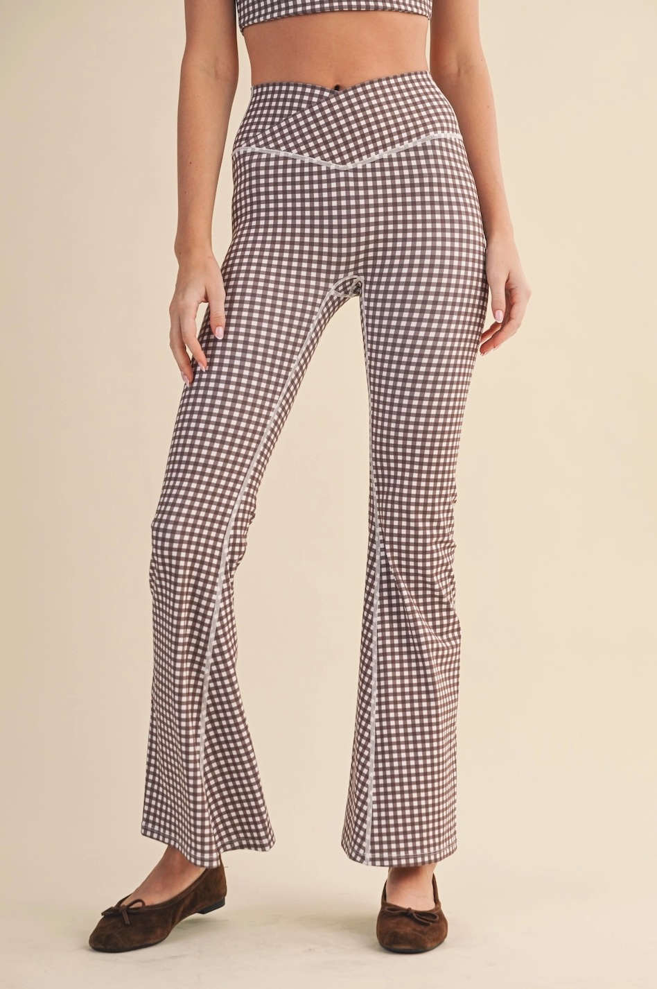 Gingham Flare Legging