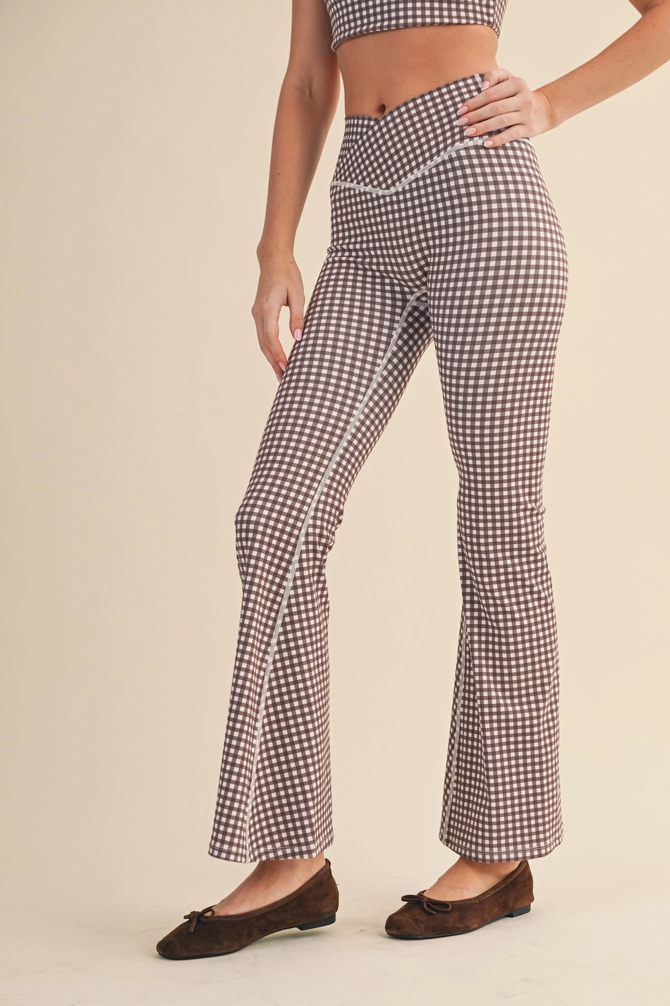 Gingham Flare Legging