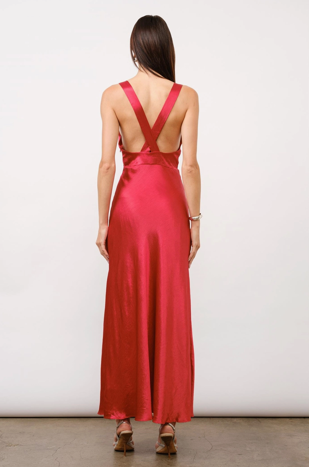 Ava Satin Maxi Dress